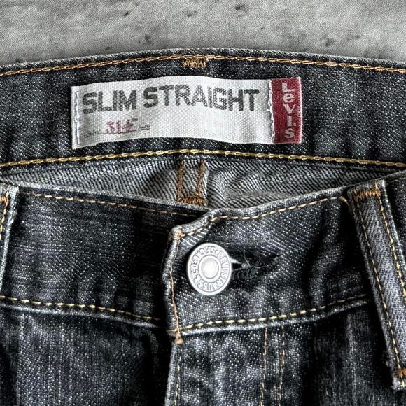 Vintage Levi’s 514 Faded Grey Grunge Opium Denim Jeans - Picture 4 of 4